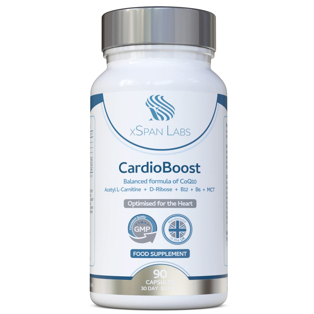 CardioBoost 90 Capsules – a Precise Balance of CoQ10, D-Ribose, Acetyl L-Carnitine, B Vitamins & Medium Chain Triglycerides for Normal Heart Function and to Reduce Tiredness & Fatigue - BeesActive Australia