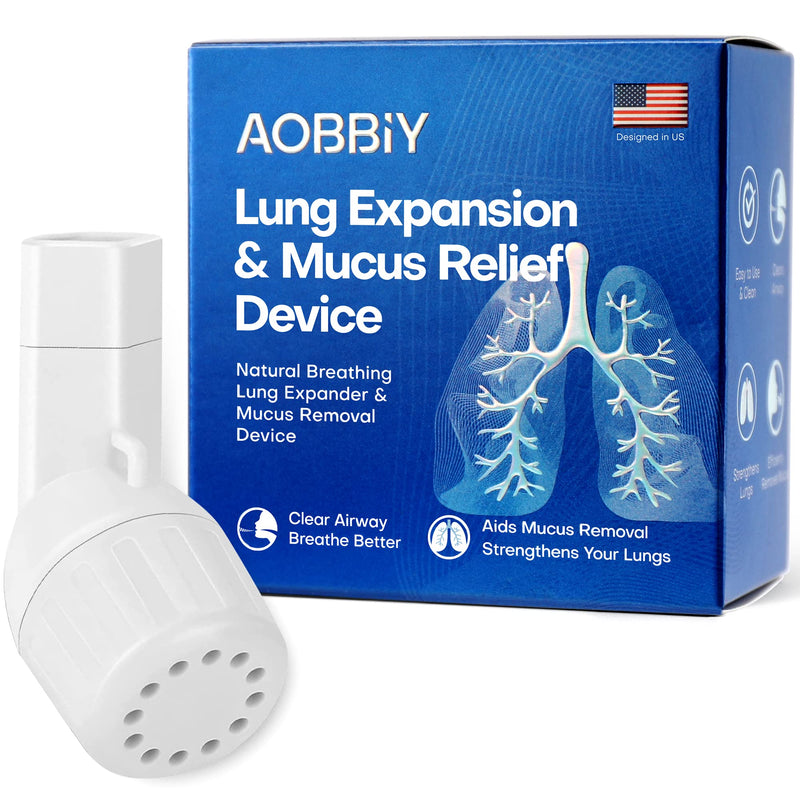 Aobbiy Lung Expansion, Mucus Relief Device, Hand-Held Breathing Trainers - OPEP Therapy, Drug-Free - Helps Open Airways, Remove Mucus Effectively. Stronger & Healthier Lungs and Airway, Easy to Use Non - BeesActive Australia
