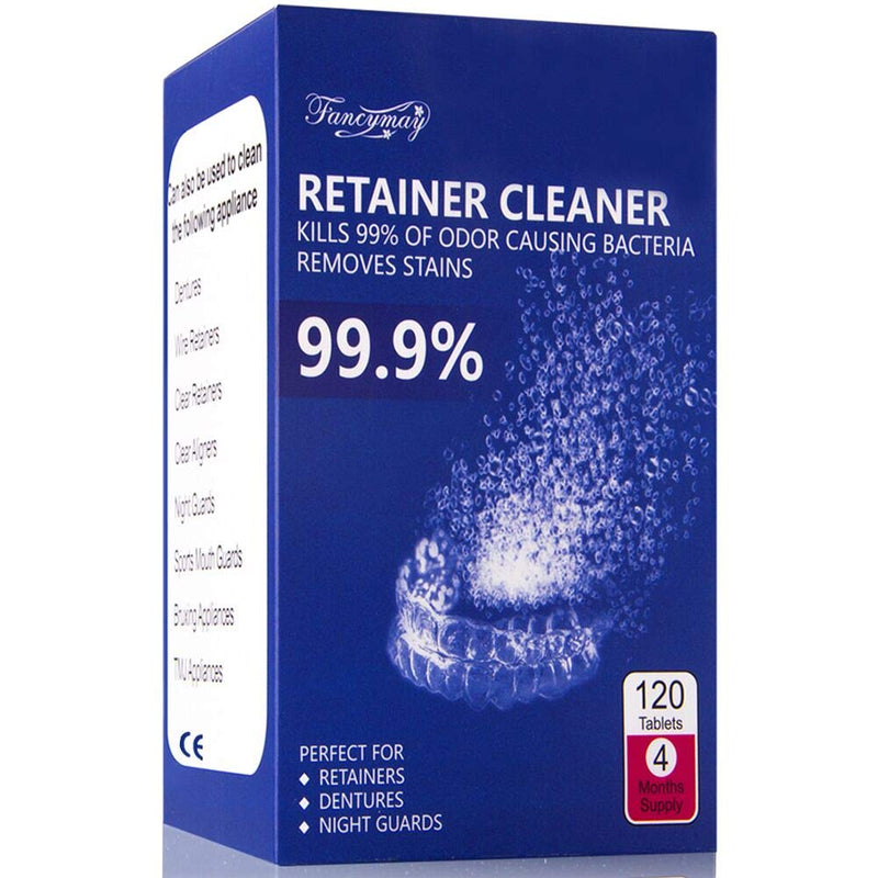 Retainer Cleaning Tablets - New Formulation (120 Tablets Pack, 4 Months Supply) 120 Count (Pack of 1) - BeesActive Australia