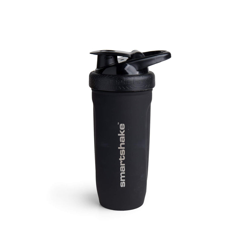 Smartshake Reforce Bottle Shaker Cup in Stainless Steel with 900 ml Capacity, Black - BeesActive Australia
