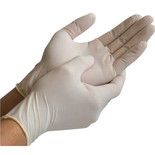 100 (1 Box) x Latex Powder Free Gloves Disposable Food Medical Garages etc. (SMALL) S (Pack of 100) - BeesActive Australia