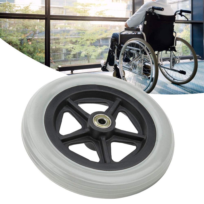 Wheelchair Wheels，7 Inch Wheelchair Front Wheels，Disabled Old People Walk Chair Wheelchair Rubber Wheels - BeesActive Australia