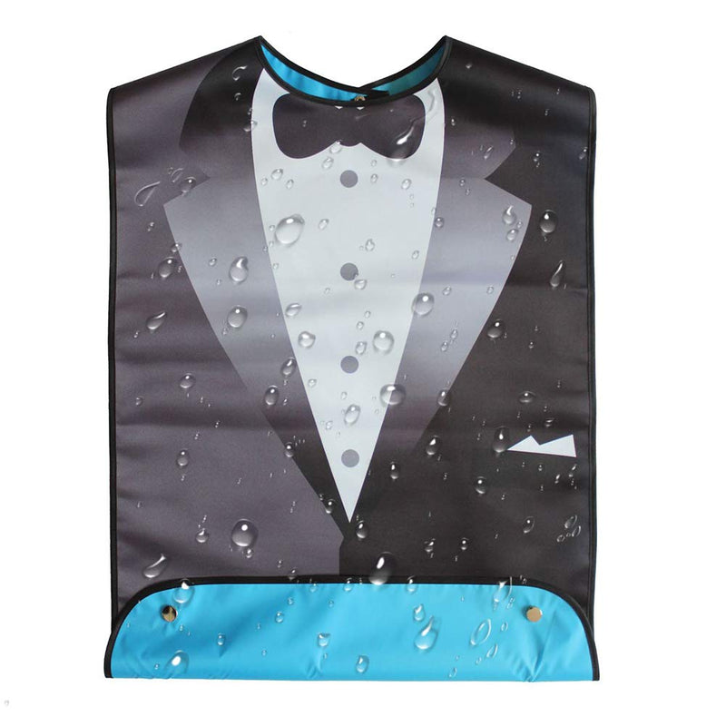 Bibs for Adult Funny, Suit Adult Bibs for Men Waterproof Bandana Elderly Bibs for Eating- 1 Pcs - BeesActive Australia
