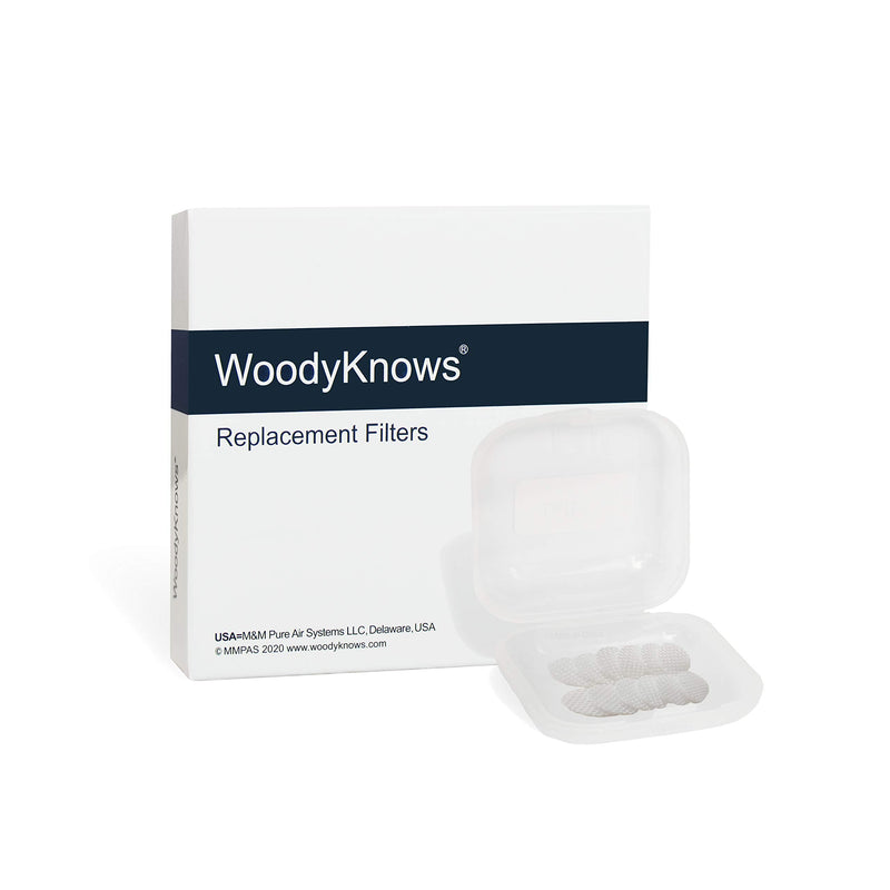 Replacement Filters of WoodyKnows Super-Defense Nasal Filters (Round, M, 24 Pack) Replacement Filter-round 24 Pairs - BeesActive Australia