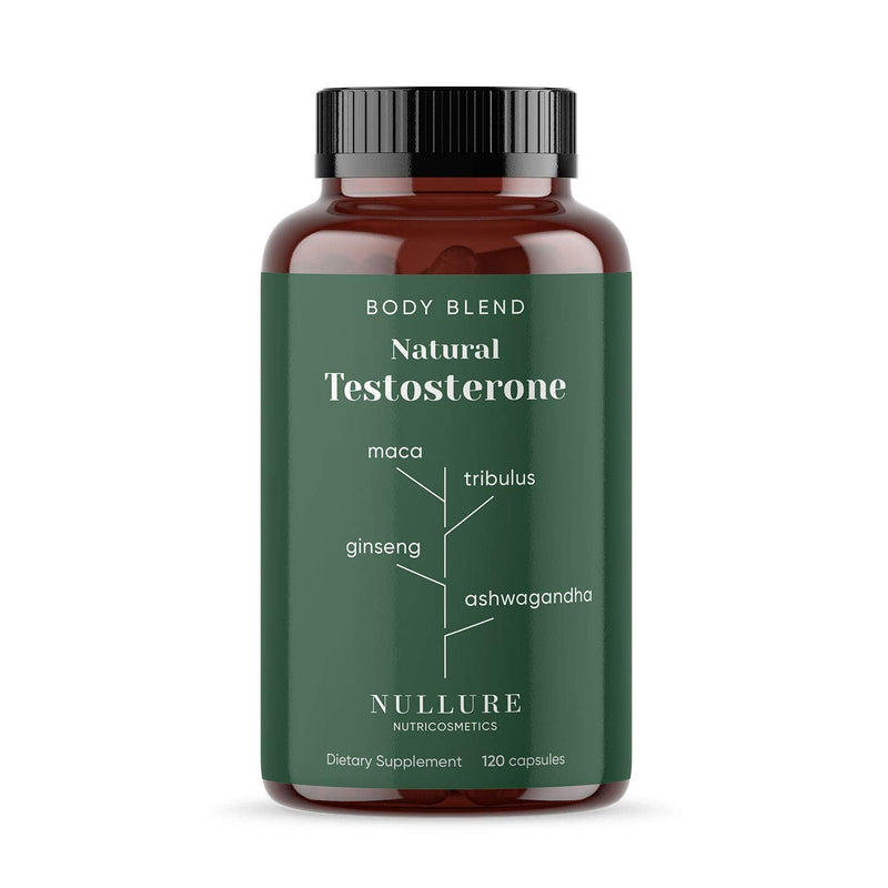 Testosterone Booster for Men Nullure | Vegan & Natural | Test Booster for Libido · Performance · Muscle · Endurance | Ashwagandha + Maca + Tribulus Terrestris + Ginseng + Fenugreek + Zinc |120 caps. - BeesActive Australia