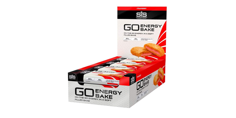 Science in Sport GO Energy Bakes, 30 g Carbs, High Carb Soft-filled Baked Energy Snack, Strawberry Flavour, 12 bars 1 count (Pack of 12) - BeesActive Australia