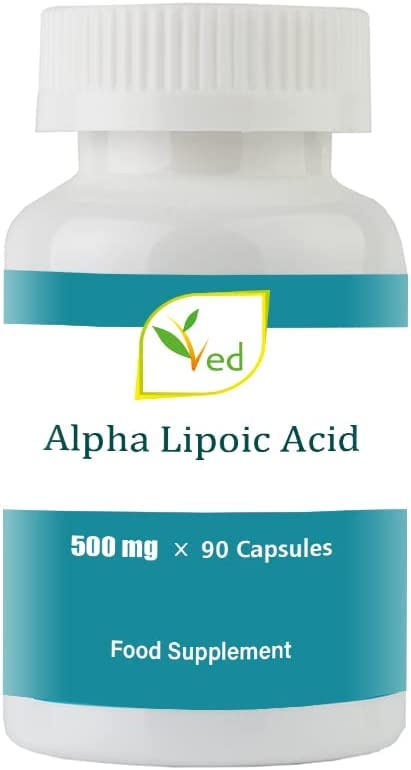 Ved Alpha Lipoic Acid | Non-GMO, Gluten Free | Helps Maintain Blood Sugar Level | 750mg, 180 Tablets - BeesActive Australia