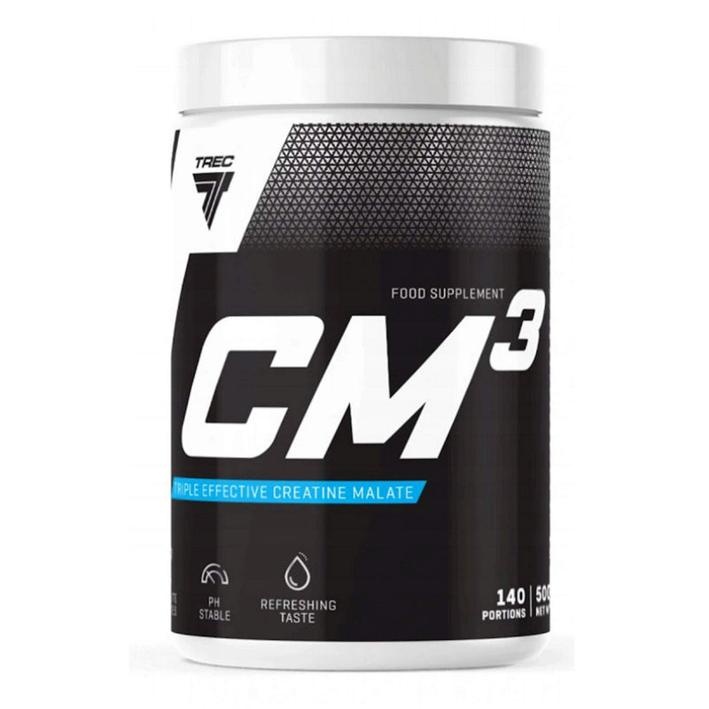 Trec Nutrition CM3 Powder Package of 1 x 500g Malate TriCreatine 95% No Additives Muscle Strength and Building (Pineapple) Pineapple - BeesActive Australia