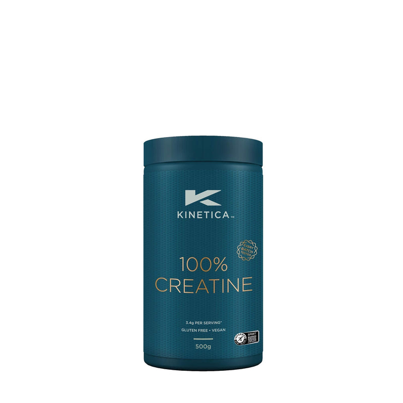 Kinetica 100% Creatine Monohydrate Powder, Gluten Free, Suitable for Vegans, 147 Servings, Unflavoured, 500g - BeesActive Australia