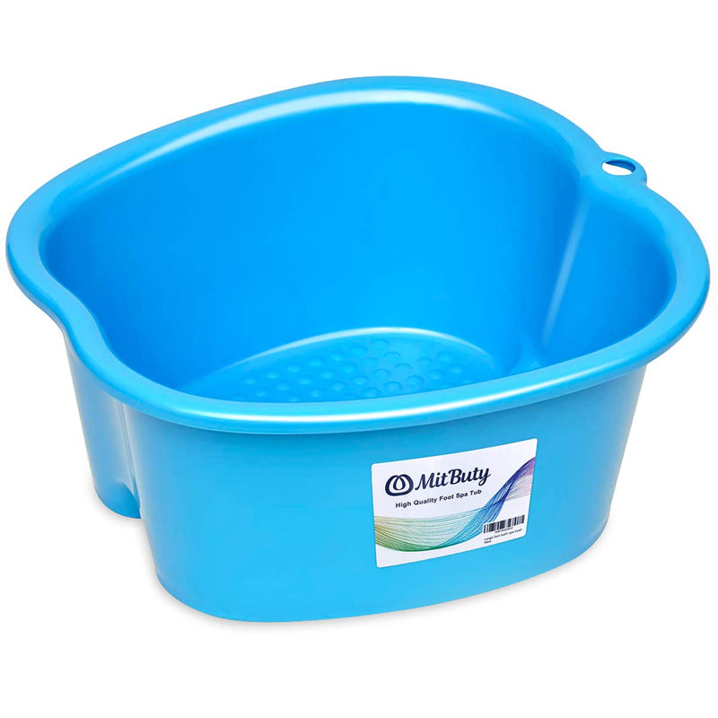 MitButy Large Foot Bath Spa Bowl for Home Use - Sturdy Plastic Foot Soak Basin for Pedicure, Relax, Detox and Massage - Foot Tub Get Rid of Callus, Cuticles, Dead Skin - Fits All Size - BeesActive Australia