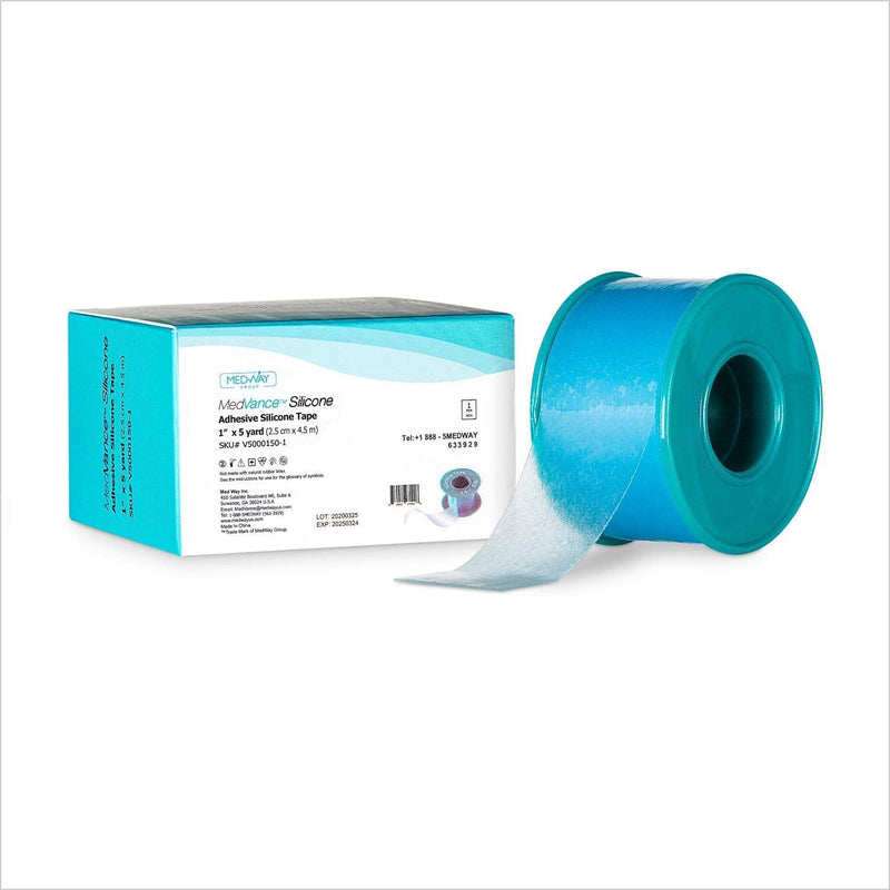 Medvance Soft Silicone Tape with Perforation for Easy Cut Size - 1" Width (1 Pack, 5 Yards) - BeesActive Australia