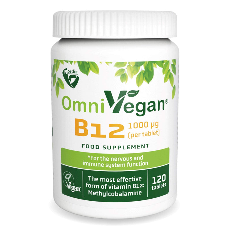 Vegan Vitamin B12 1000 mcg Methylcobalamin - sublingual Tablet - 4 Months Supply 120 Tablets - Nordic Quality - BeesActive Australia