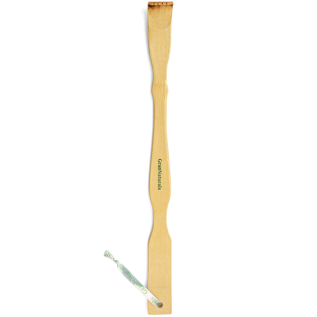 GranNaturals Bamboo Back Scratcher - Long Wooden Claw for Scratching Hard-to-Reach Itchy Spot - Lightweight Therapeutic Massage & Relaxation Scratch Tool - Strong & Heavy-Duty Handle with Hang Loop - BeesActive Australia