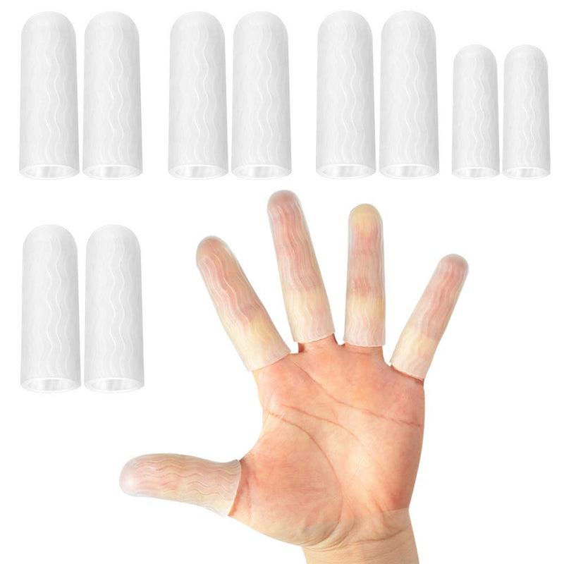 HioIoiH 10 Pack Silicone Finger Protectors,For Man,Gel Finger Cots & Protector,Relief from Pain of Finger Tips Cracked, Arthritis - BeesActive Australia