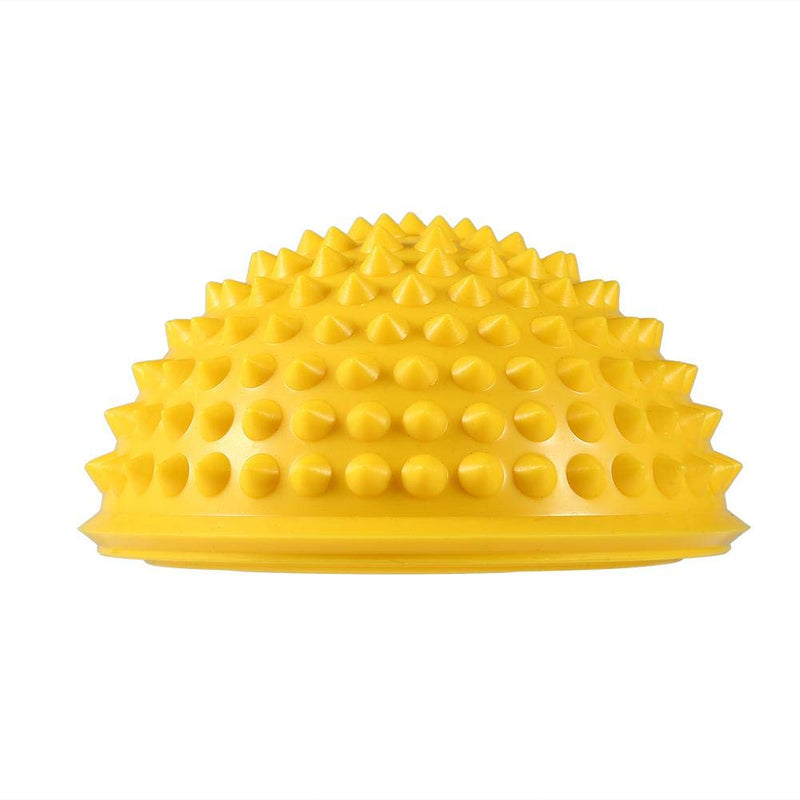 Uxsiya 5 Colors Half Round Massage Balls High Density Spiky Fitness Yoga Balls Massager for Yoga Gym Exercise(Yellow) - BeesActive Australia