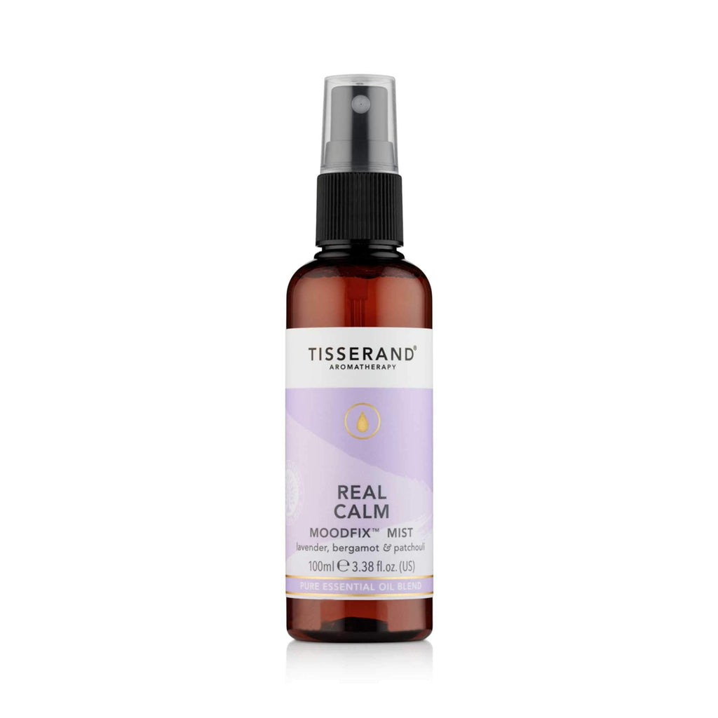 Tisserand Aromatherapy - Real Calm MoodFix Mist - 100% Pure Essential Oil - Lavender, Bergamot, and Patchouli - Calming Aromatherapy - 100ml - BeesActive Australia