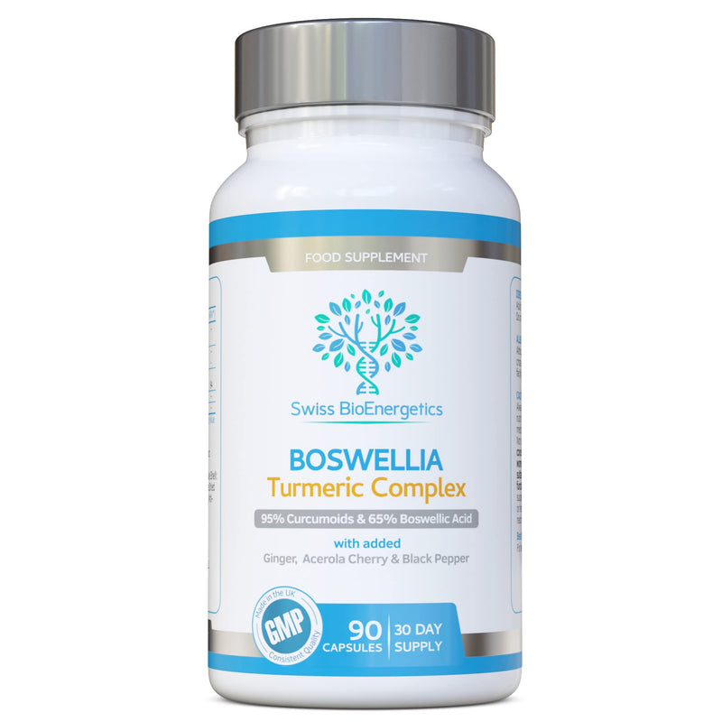 Boswellia & Turmeric Complex � 90 Capsules � containing Minimum 95% Curcumoids & 65% Boswellic Acid - BeesActive Australia