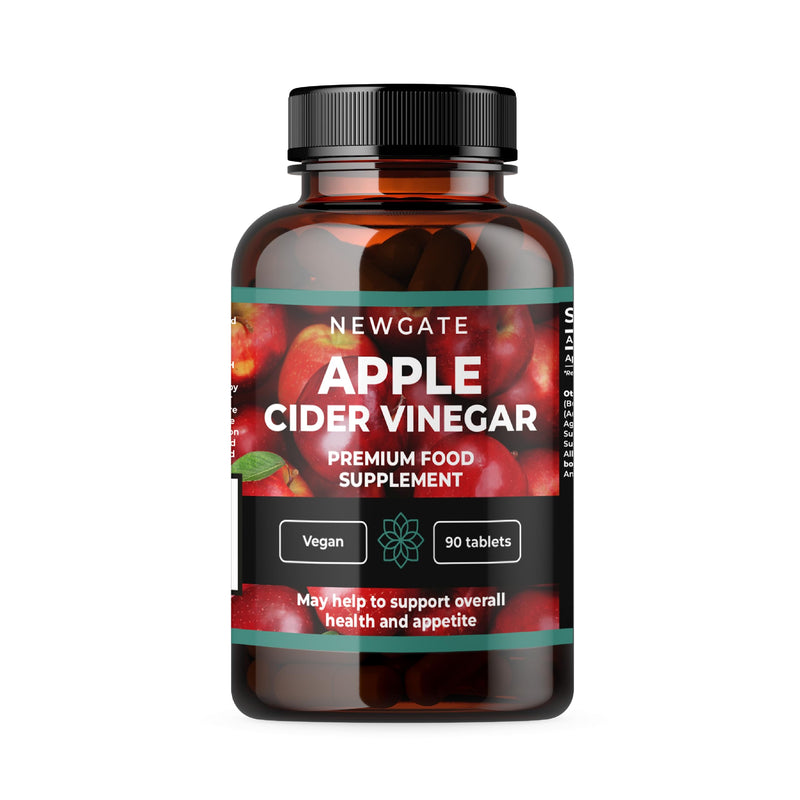 Newgate Labs Apple Cider Vinegar 90 Vegan Tablets 500mg - Premium Nutritional Supplement - Weight Loss Support - Made in The UK - Halal, GMP Certified - BeesActive Australia