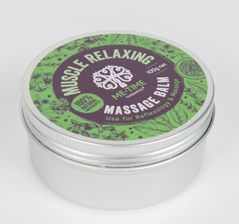 Muscle, Relax, Massage, Balm, Reflexology, Balm, (Aromatherapy Oils -Lavender, Marjoram, Juniper Berry & Black Pepper) 100 g, Me-Time, Therapies - BeesActive Australia