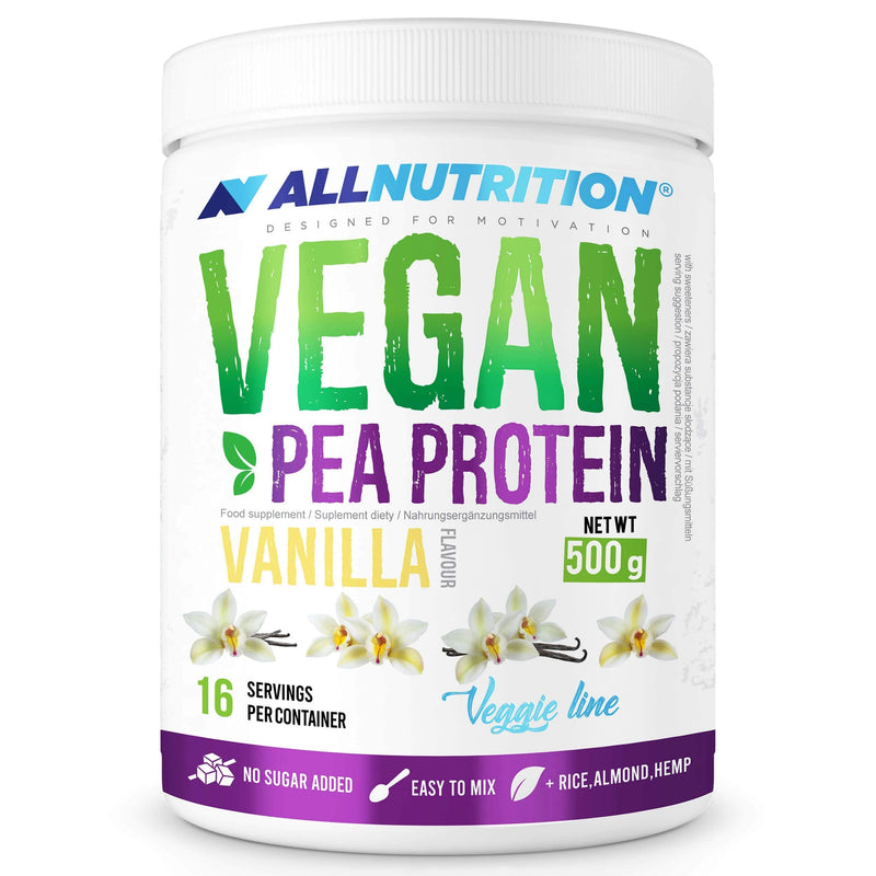 Allnutrition Vegan Pea Protein, Vanilla, 500g Pea Vanilla - BeesActive Australia