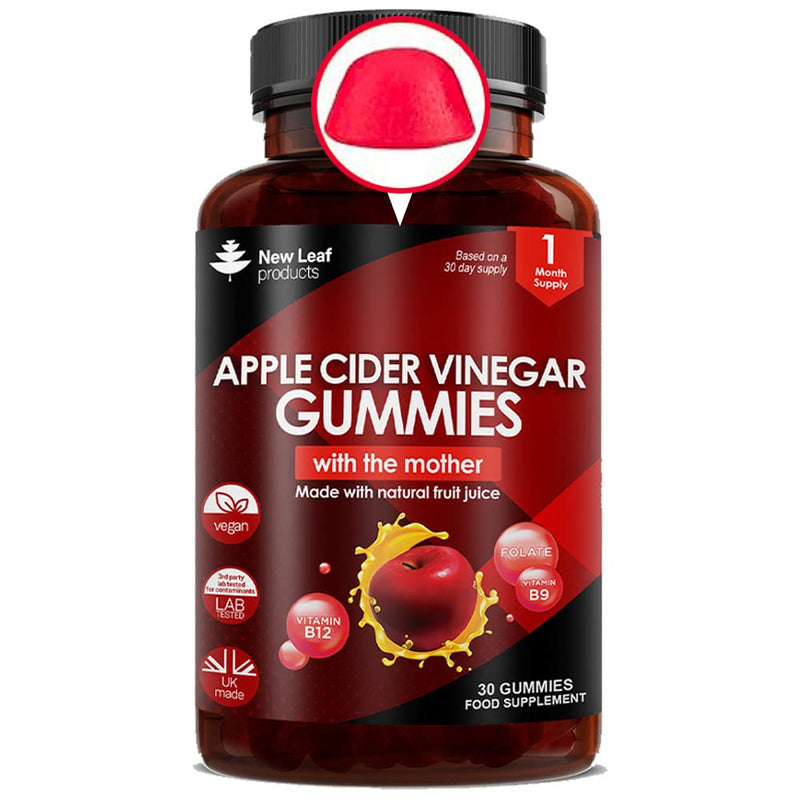 Apple Cider Vinegar Gummies Vegan with The Mother High Strength + Vitamin B12 Folate Pomegranate & Beetroot – Fresh Pure Unfiltered Vinegar Not Powder Apple Cider Vinegar Gummy 1 Per Serving Gummies / 1 Month - BeesActive Australia