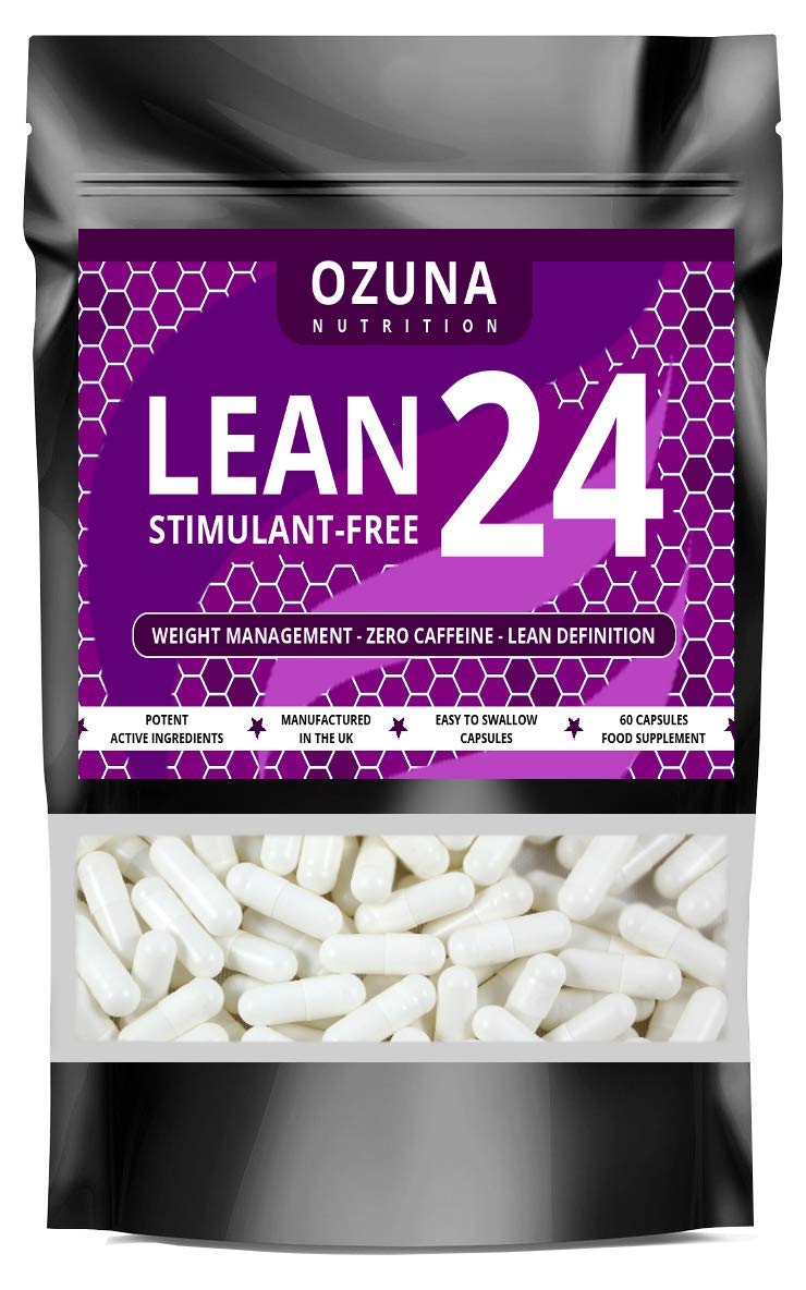 Lean24 Stimulant-Free Fat Burner Without Caffeine, Weight Loss Supplement, Keto Metabolism Booster & Diet Pills | 60 Capsules - BeesActive Australia