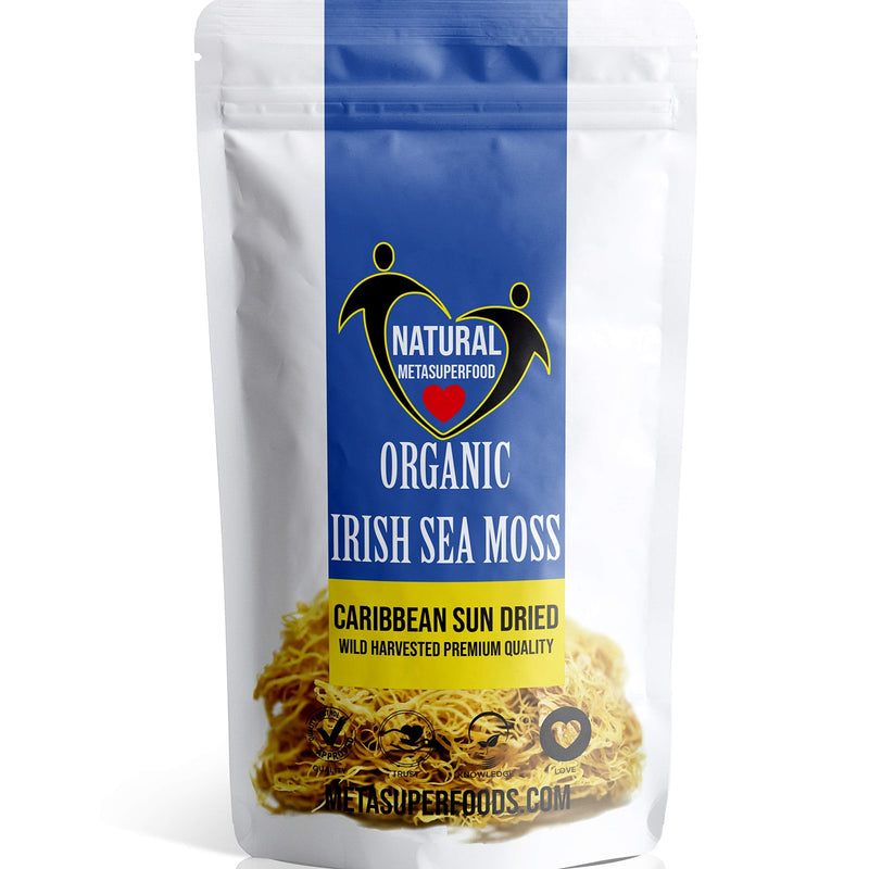 Dried Irish Sea Moss 100g | Caribbean Sea Moss | UK Made | Vegan | Wild Harvested | Non GMO | Natural Vitamins & Minerals | Dr Sebi - BeesActive Australia