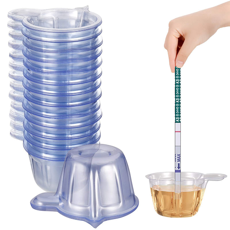 metagio 200 Pcs Urine Cups, Disposable Plastic Urine Collection Cups Specimen Cups for Pregnancy Ovulation Test（40 ML） - BeesActive Australia