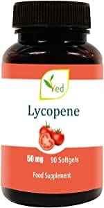 Ved Lycopene Supplement | 50mg x 90 Softgels - 50 mg Lycopene per Softgel ( from natural tomato extract) - BeesActive Australia