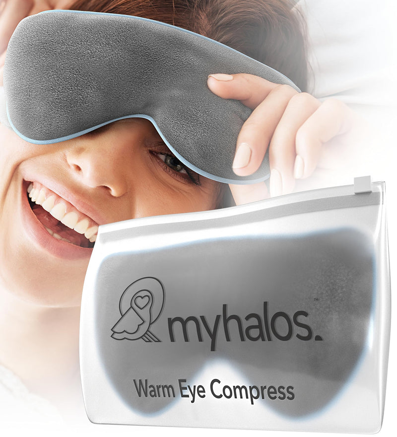 Heated Eye Mask For Dry Eyes - Microwave Activated Warm Eye Compress Treats Blepharitis & Styes - Our Plush, Warm Compress for Eyes Includes a Adjustable Strap & Pouch For Your Dry Eye Mask - HM Mask - BeesActive Australia