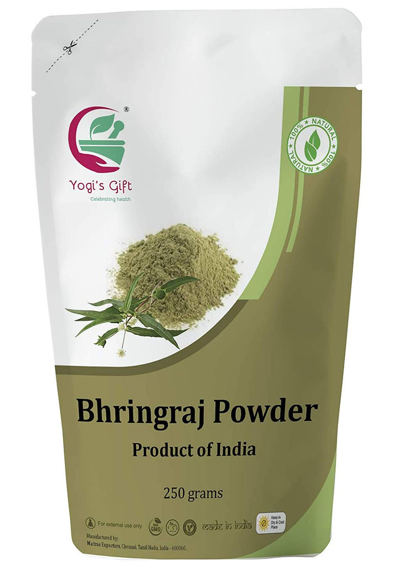 Yogi�s Gift | Bhringraj Powder for Hair Growth | 250 Grams | Eclipta Alba | False Daisy | Ayurvedic Herbal Hair Follicle Powder - BeesActive Australia