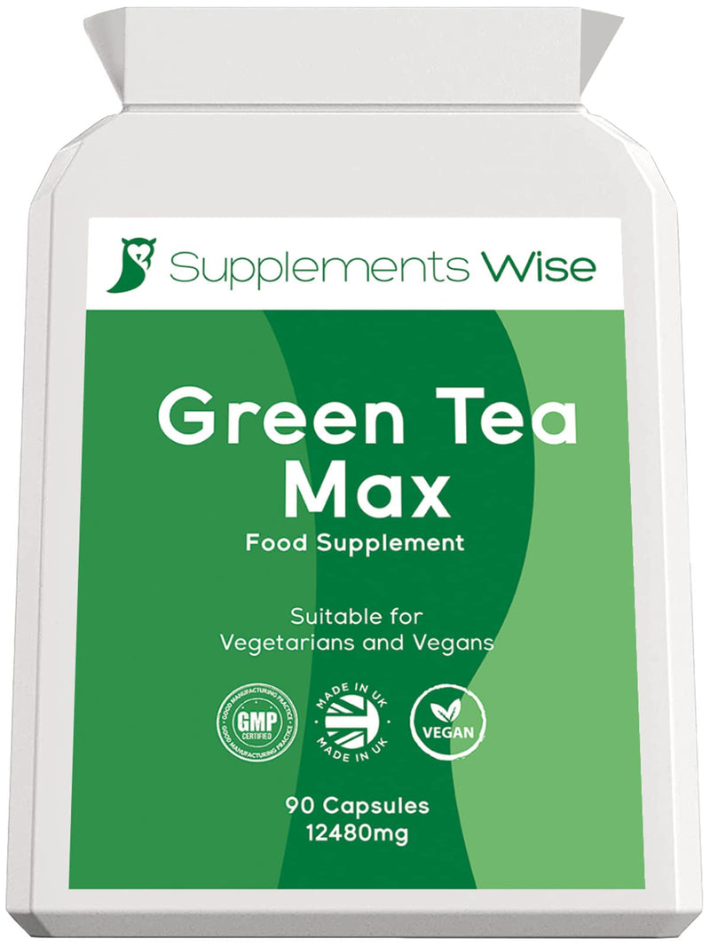 Green Tea Capsules High Strength - 90 x 12480mg - Green Tea Extract EGCG - Provides Polyphenols, Catechins - Green Tea Tablets Suitable for Keto Diet - Green Tea Capsules Weight Loss - Green Tea Pills - BeesActive Australia