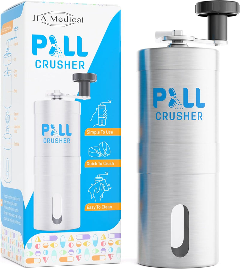 JFA Medical Pill Grinder/Crusher - Crushes Multiple Tablets/Pills into a fine Powder - BeesActive Australia