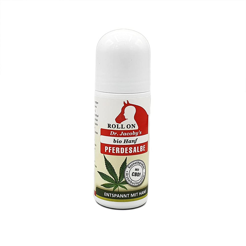 Unisex Adult Horse Ointment Organic Hemp Roll-On 75 ml Rollon, Transparent, One Size