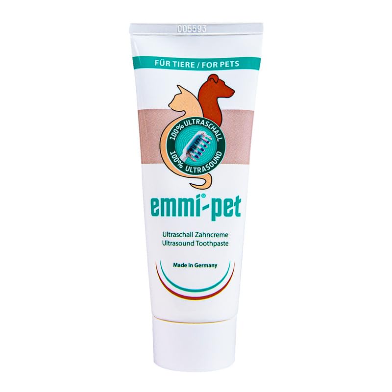 Emmi-pet 3X Dog Toothpaste for Ultrasonic Toothbrush I Dog Toothpaste Suitable for All Dog Breeds of All Ages I Vegan, Free from Nanomaterials & Microplastics I Without Animal Testing I 75 ml 1 count (Pack of 3)