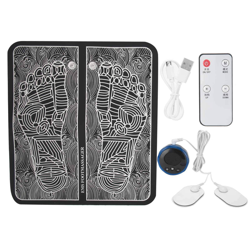 EMS Foot Massager Electric Foot Massage Pad, EMS Foot Massager Wrinkle Portable For Blood Circulation Muscle Pain Relief With 6 Modes & 9 Gears - BeesActive Australia
