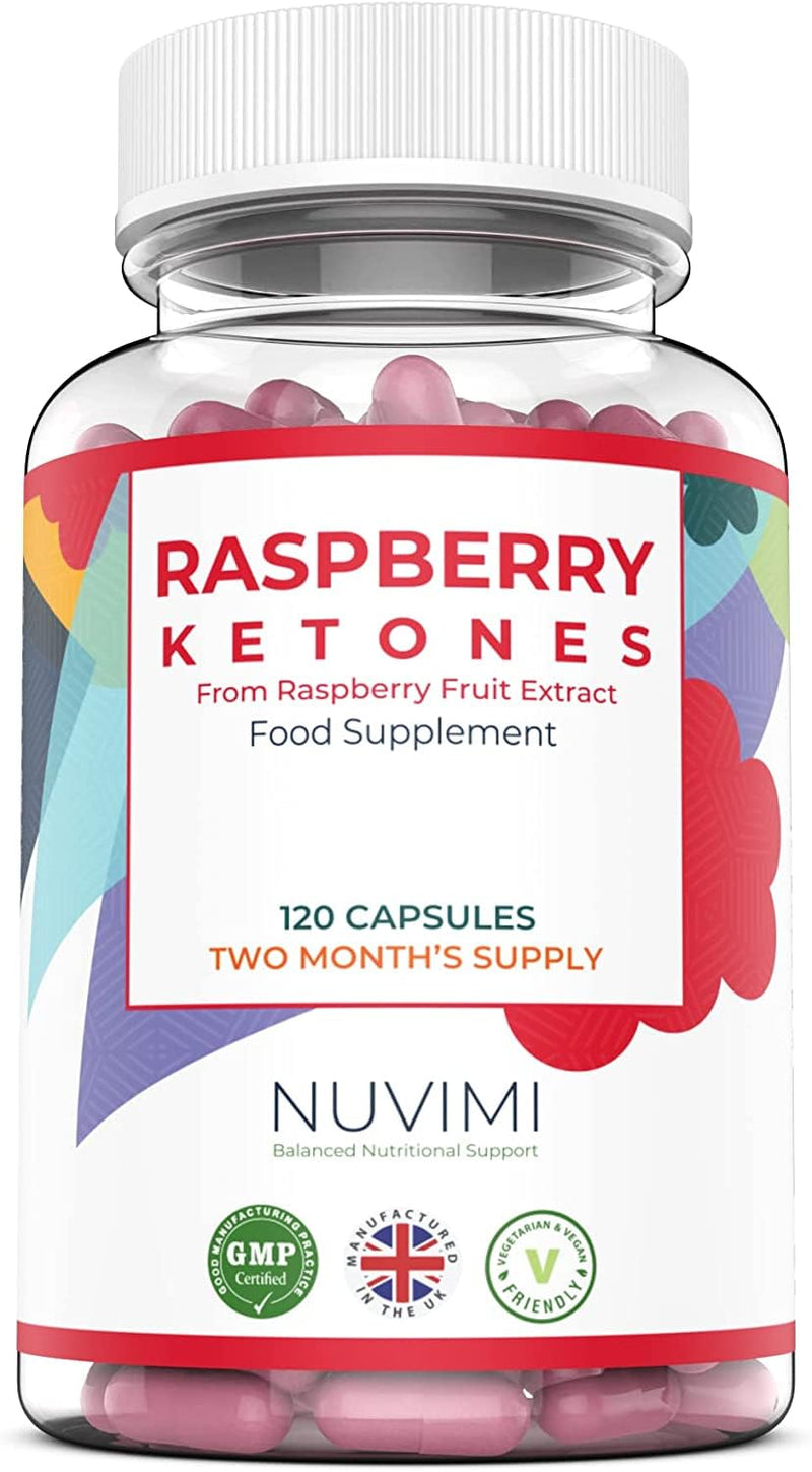 Raspberry Ketones 4000mg - 120 Tablets (2 Month�s Supply) - Max Strength Capsules, Created to Increase Results - UK Made to GMP Standards, by NUVIMI� - BeesActive Australia