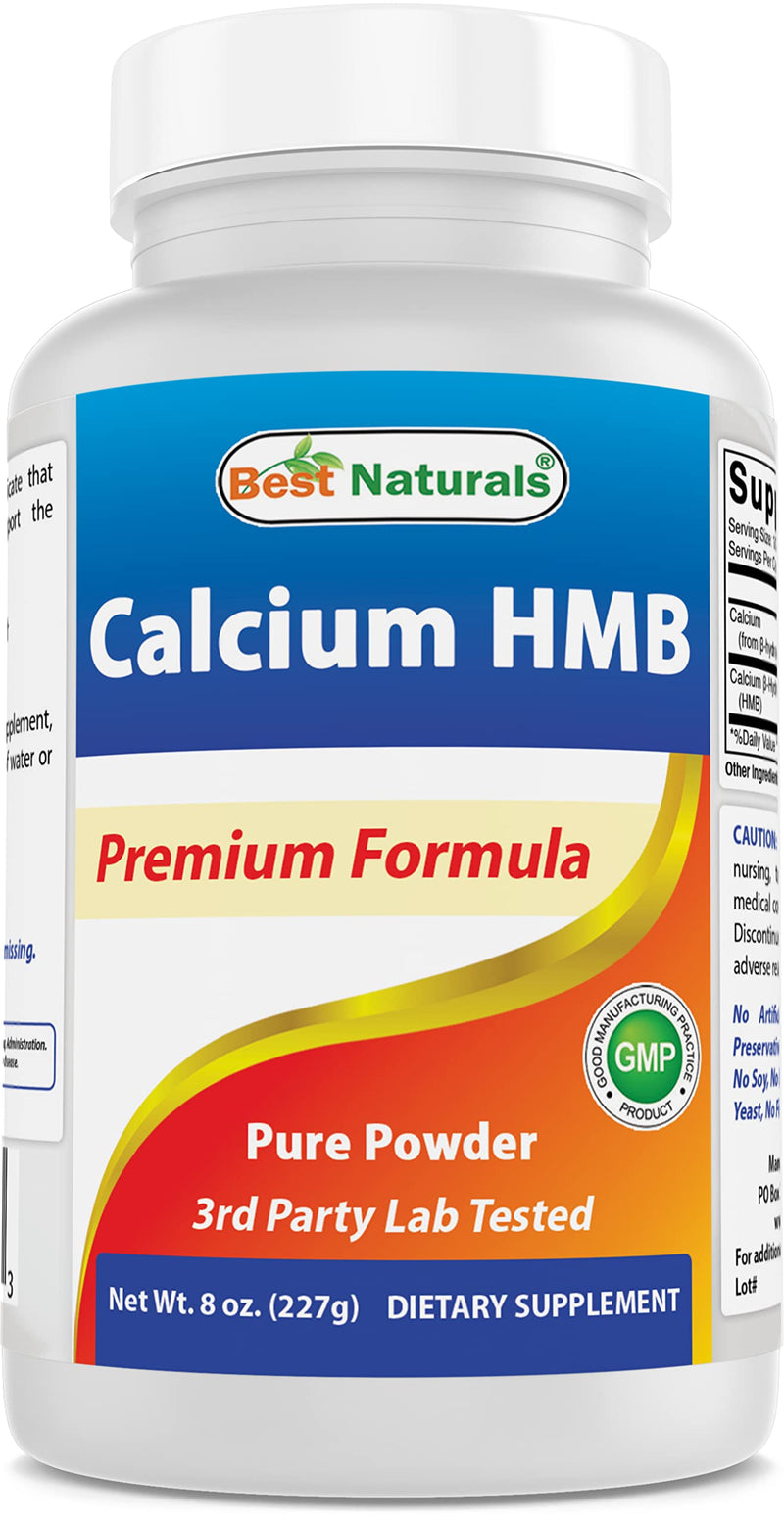 Best Naturals HMB (Beta-Hydroxy Beta-Methylbutyrate) Pure Powder 8 OZ 8 OZ (Pack of 1) - BeesActive Australia