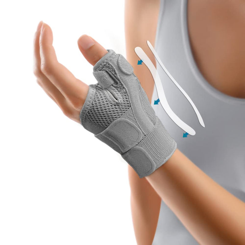 INSTINNCT Wrist Thumb Support Brace for Men & Women, Fully Adjustable Thumb Brace with Thumb Flexible Support for Thumb & Hand Discomfort, Fatigue, Fits Both Right Hand and Left Hand Grey(Single) One Size - BeesActive Australia
