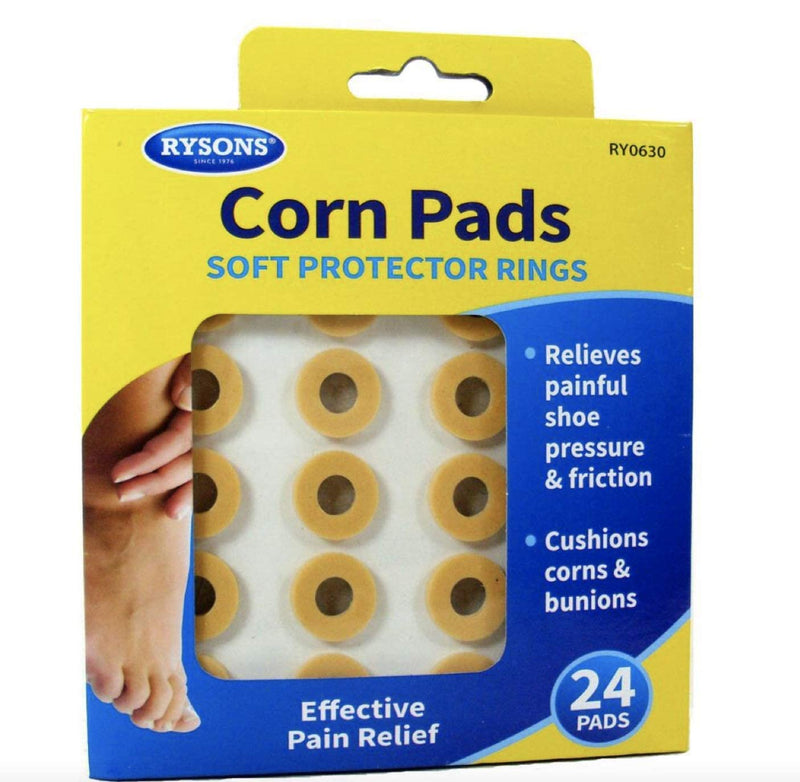 THEVIRALTHINGS.j 24 pcs Corn Pads Round Foam Cushion Adhesive Protective Ring Plasters Foot Toe - BeesActive Australia