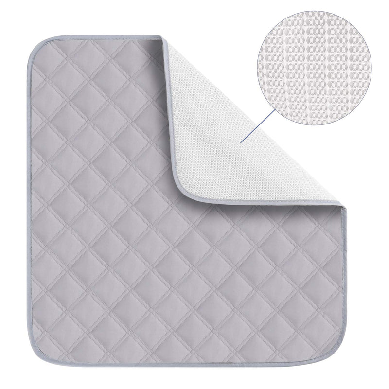 Large Absorbent Washable Incontinence Chair Seat Protector Pad Chair Sheet Waterproof Washable Seat Pads Incontinence Chair Absorbent Pads Nonslip Pet Underpads for Adult Children Baby Pet Mat,55x53cm Grey - BeesActive Australia