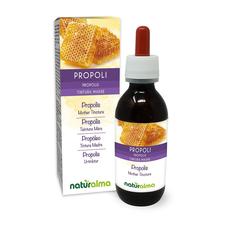 Propolis (Propolis) Resin Alcohol-Free Mother Tincture Naturalma | Liquid Extract Drops 120 ml | Food Supplement 120 ml (Pack of 1) - BeesActive Australia