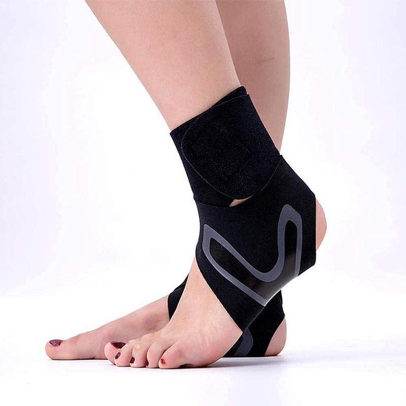 Ankle Supports for Weak Ankles GENERISE Adjustable Ankle Brace Provides Compression & Ankle Support for Sprained Ankle, Tendonitis, Ligament Damage & More - Black (Small (Left Foot)) Small (Left Foot) - BeesActive Australia