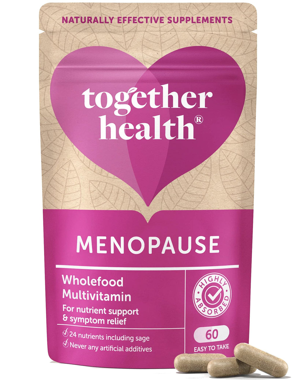 Menopause - Together Health - Multivitamin with Ashwagandha and Sage Extract – Vegan Friendly – Made in The UK – 60 Vegecaps - BeesActive Australia