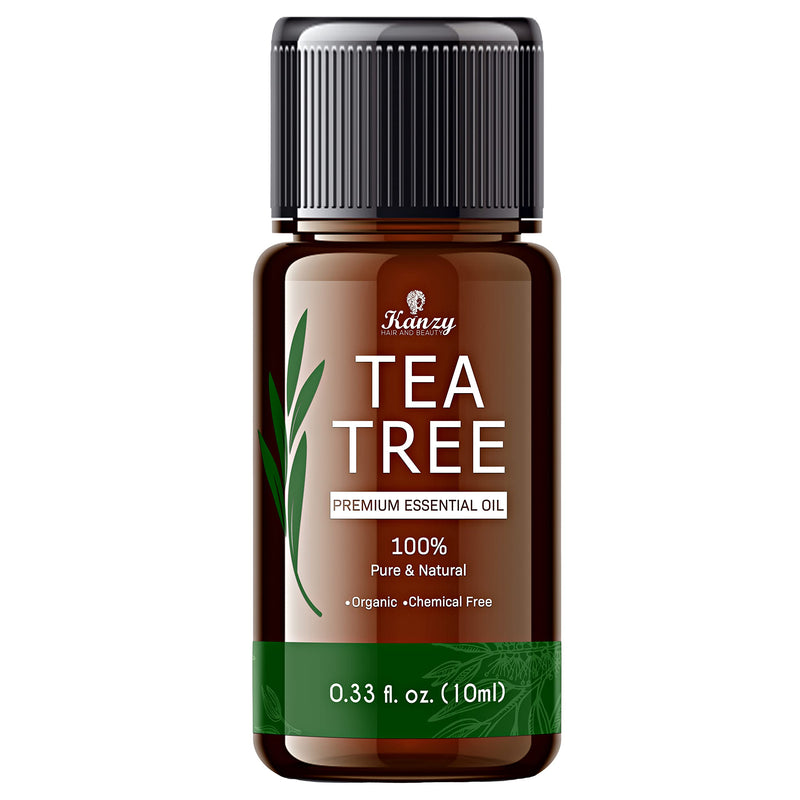 Kanzy Organic Tea Tree Essential Oil 100% Pure Tea Tree Oil for Skin, Hair, Face, Nails Natural Vegan & Undiluted for Aromatherapy & Diffusers - BeesActive Australia