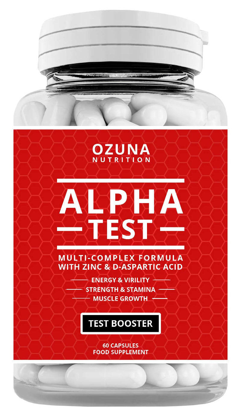 Alpha Test Testosterone Booster for Men for Strength Energy Performance Stamina Reduces Fatigue | Healthy Test Levels with Fenugreek, D-Aspartic Acid, Maca, Zinc, Tribulus Plus More | One Month Supply - BeesActive Australia