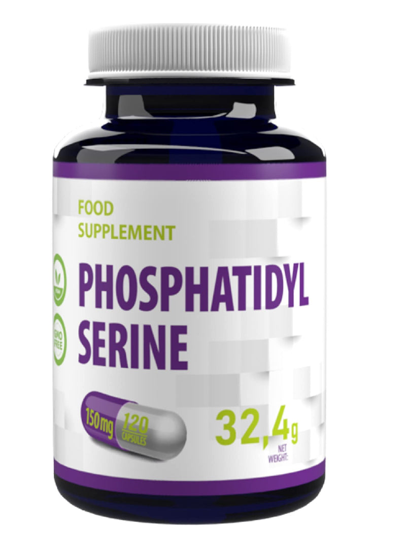 Phosphatidylserine 150mg 120 Vegan Capsules, Certificate of Analysis by AGROLAB Germany, High Strength Supplement, Gluten and GMO Free - BeesActive Australia