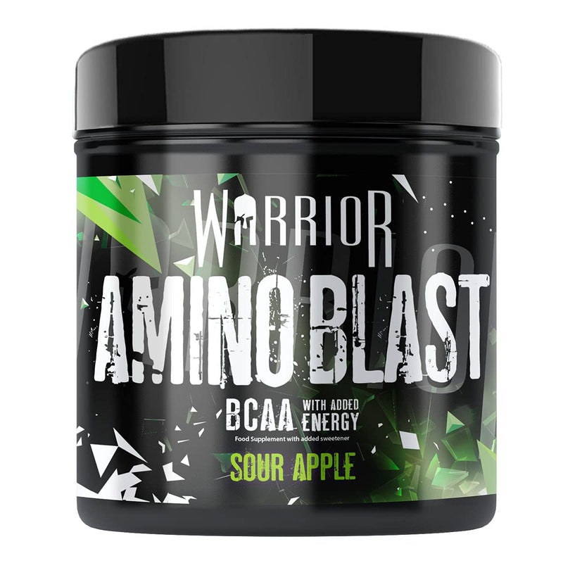 Warrior, Amino Blast - 270g - Branch Chain Amino Acid Powder (BCAA) - Helps Build Lean Muscle and Speed Up Recovery, Sour Apple - BeesActive Australia