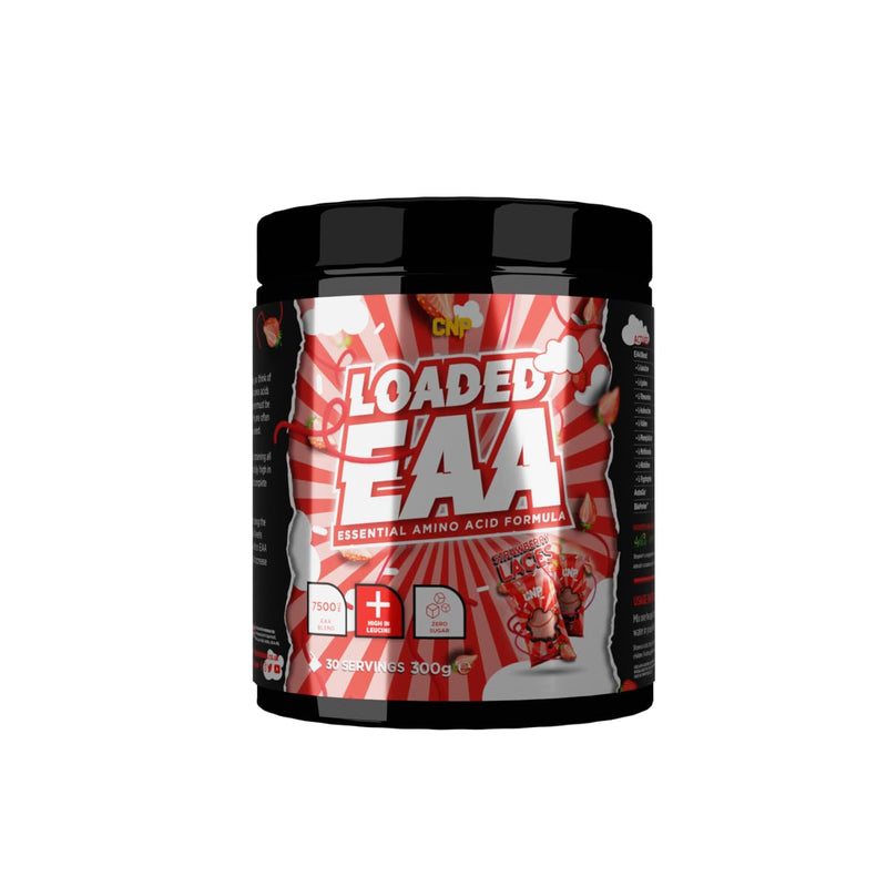 CNP Professional Loaded EAAs, Essential Amino Acids, BCAAs, Muscle Repair & Recovery Powder, 300g / 100g and 30/10 Servings, 9 Delicious Flavours (Strawberry Laces, 300g) Strawberry Laces 300 g (Pack of 1) - BeesActive Australia