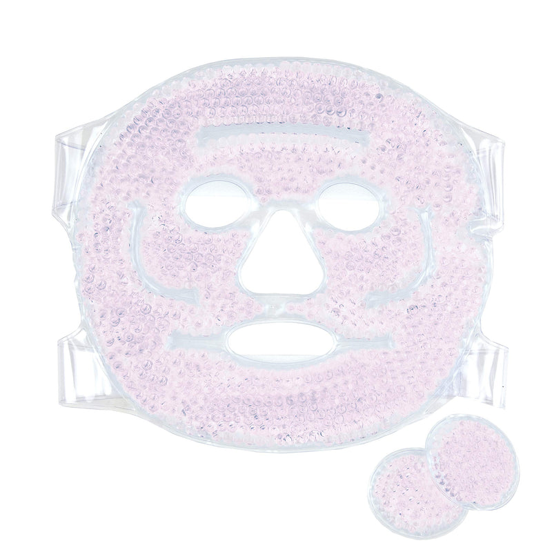 Cooling face mask & Eye Pads - Cool Gel Face Pack - Hot/Cold therapy Sinusitis Treatment - Soothing Ice Relaxation Decongestant - Migraine | Inflammation | Puffy Eyes | Headache | Hangover | Dry Eyes Pink - BeesActive Australia